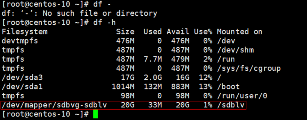 Linux逻辑卷管理(LVM)