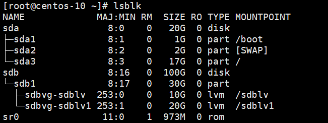 Linux逻辑卷管理(LVM)