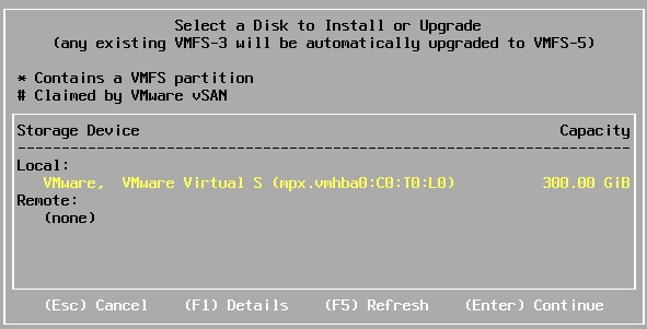 ESXi 7.0安装