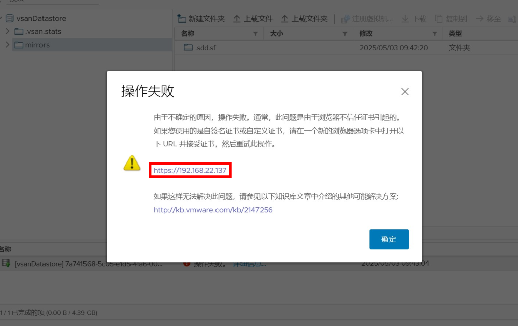 vSAN 集群存储配置