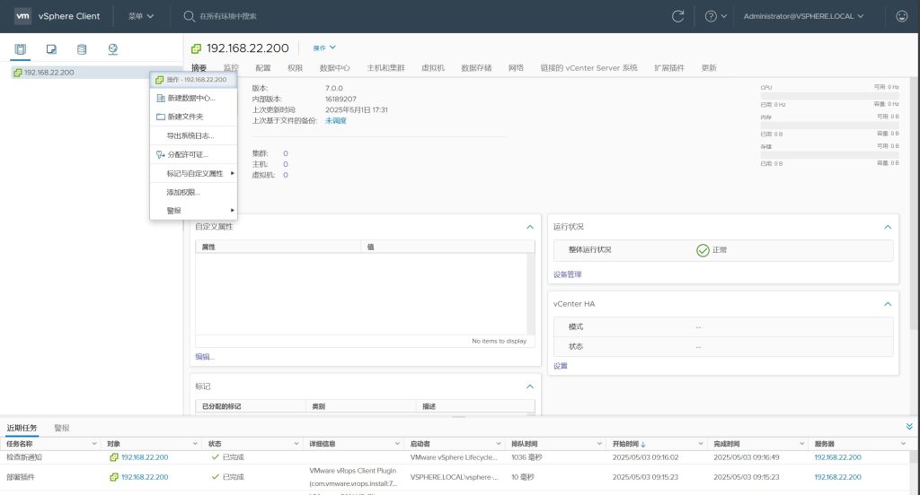 vSAN 集群存储配置
