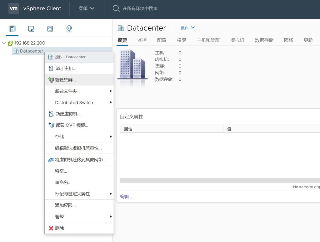 vSAN 集群存储配置