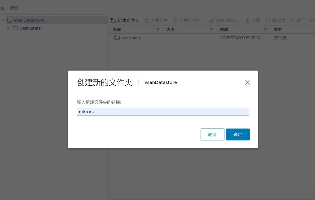 vSAN 集群存储配置